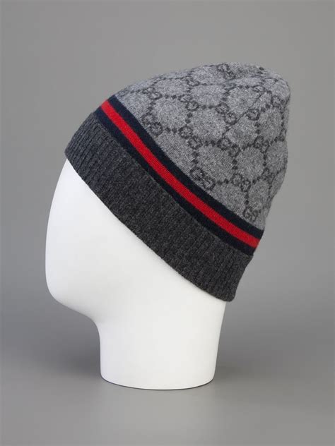 grey hat gucci beanie|gucci fitted hat.